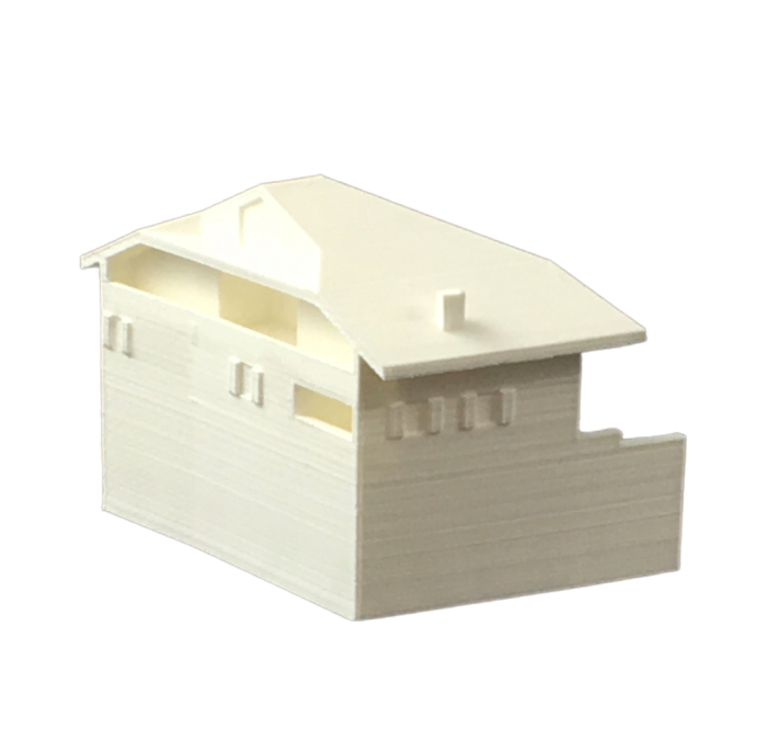 Maquette d'architecture - Immeuble de montagne